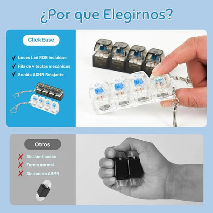 Teclado Mecánico Antiestrés LED